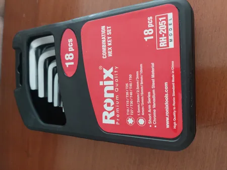 مجموعه 18 عددی آچار آلن و ستاره ای رونیکس مدل RH-2051