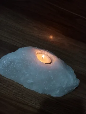 جا شمعی سنگ نمک مدل MT402