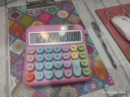 ماشین حساب مدل نوری طرح رنگی رنگی