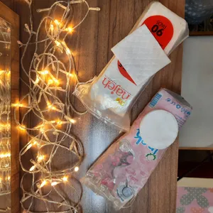 تجریه خرید پد پاک کننده آرایش صورت ناژه مدل Double Press بسته 90 عددی