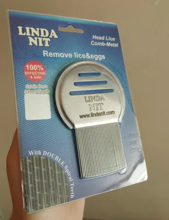 شانه ضد شپش لیندا نیت مدل تمام استیل پاک کننده تخم شپش