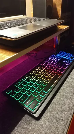 کیبورد گیمینگ تسکو مدل TK 8031، سوییچ ممبران، Full-Size، نورپردازی RGB