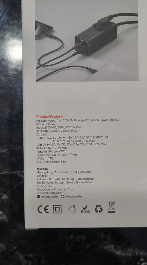 شارژر رومیزی مک دودو مدل CH-462