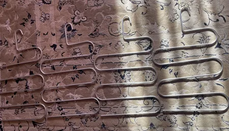 چوب لباسی شلوار و شال لینو مدل مارپیچ بسته 2 عددی