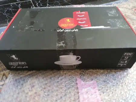 سرویس چای خوری 12 پارچه چینی زرین ایران مدل اسپاتی درجه عالی