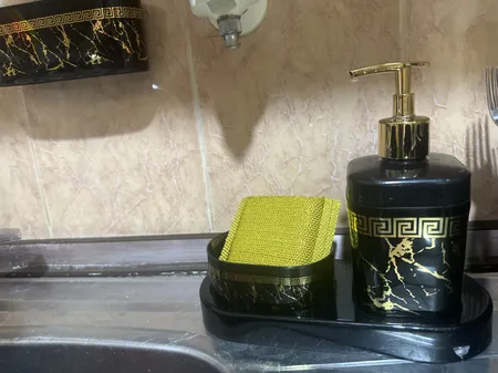 مخزن مایع دستشویی مدل ماربل کد 1