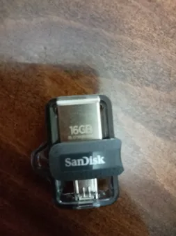 فلش مموری سن دیسک مدل Ultra Dual Drive M3.0 ظرفیت 16 گیگابایت
