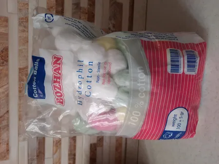 پنبه آرایشی پنبه هیدروفیل بوژان مدل 27004 وزن 100 گرم