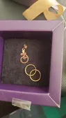 تجریه خرید گوشواره طلا کم اجرت 18 عیار زنانه طلای ترنم مدل حلقه ای