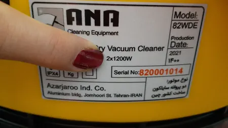 جاروبرقی صنعتی آنا مدل 2600eco