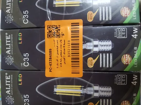 لامپ فیلامنتی ال ای دی 6 وات مدل شمعی پایه e14 بسته 6 عددی