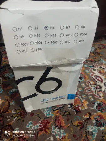 لامپ هدلایت خودرو مدل C6 H4 بسته دو عددی