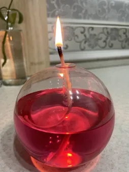 شمع مایا هوم مدل شیشه ای کد L