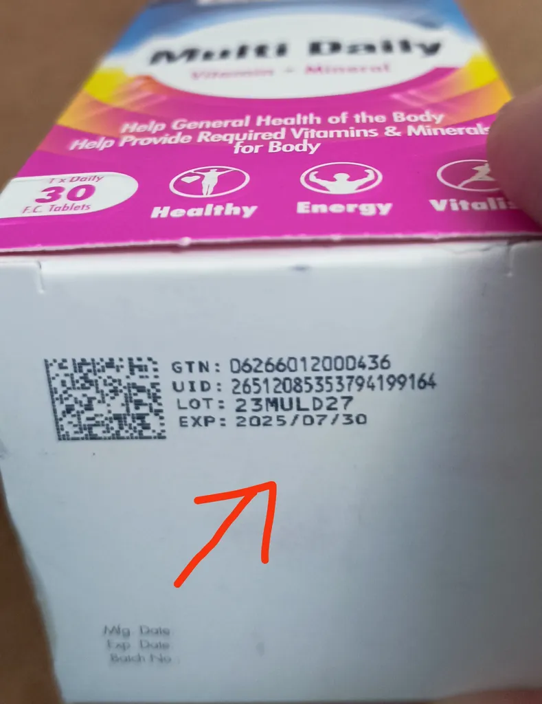 قرص مولتی دیلی گلوک ویت بسته 30 عددی