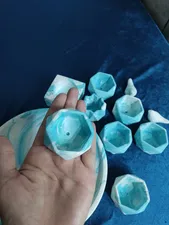 تجریه خرید مجموعه ظروف هفت سین 8 پارچه طرح سنگ مدل افرا