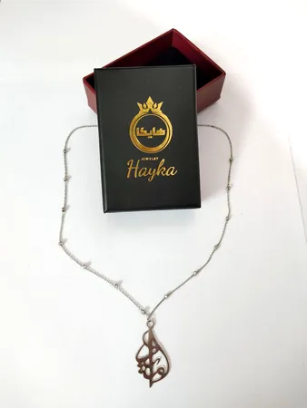 گردنبند نقره مردانه هایکا مدل اسم امید کد n.ha2-47