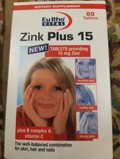 تجریه خرید قرص زینک پلاس یوروویتال 15 میلی گرم بسته 60 عددی