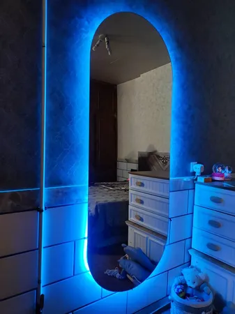 آینه مدل قدی هلالی بک لایت کد 170