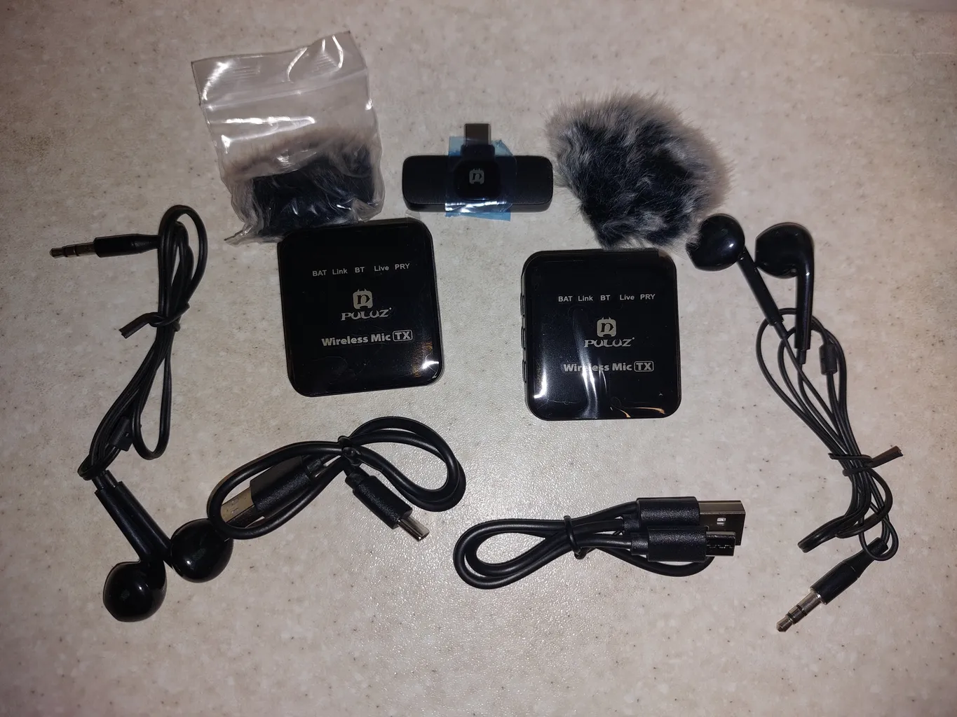 ست میکروفن بی سیم پلوز مدل wireless Lavalier Dual TYPE C