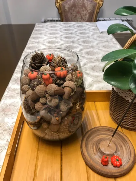 میوه تزئینی مدل کدو تنبل های پاییزی کد 596 مجموعه 20 عددی