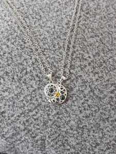 تجریه خرید گردنبند مدل ماه و خورشید دوستت دارم بسته 2 عددی