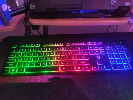 کیبورد گیمینگ بیاند مدل BGK-2010 سوئیچ ممبران، Full-Size، نورپردازی RGB