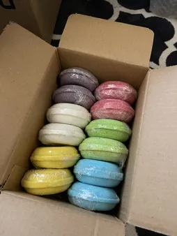 کوکتل پدیکور مدل دونات وزن 70 گرم بسته 12 عددی