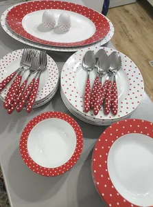 تجریه خرید ست قاشق و چنگال 12 پارچه مدل خال خال کد 711