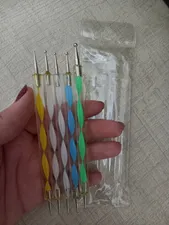 تجریه خرید قلم داتینگ ناخن مدل 001 بسته 5 عددی