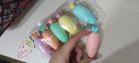 ماژیک علامت گذار مدل پاستلی طرح هویج بسته 6 عددی