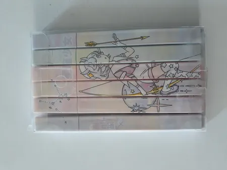 ماژیک علامت گذار مدل پاستلی مکعبی کد QJ-0924A بسته 6 عددی