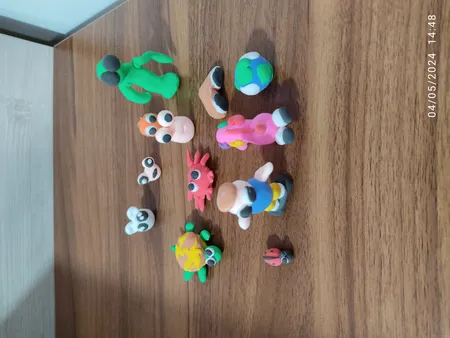 خمیر مجسمه سازی مدل Claysoft بسته 12 عددی