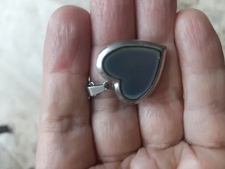 گردنبند زنانه مدل قاب عکس جادویی حرارتی طرح قلب