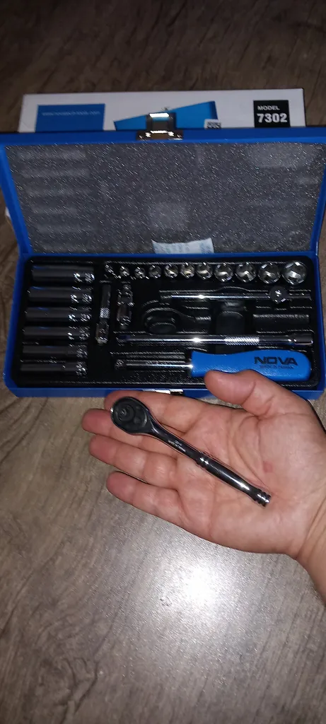 مجموعه 23 عددی سری و آچار بکس نووا مدل NTS 7302