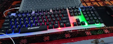 کیبورد گیمینگ جرتک مدل K358، سوئیچ ممبران، Full-Size، نورپردازی بک لایت