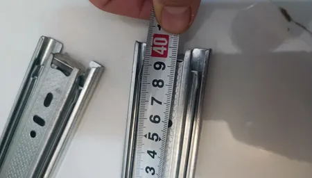 ریل کشو مدلَ A3 سایز 40 سانتی متر بسته 2 عددی