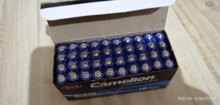 باتری نیم قلمی کملیون مدل Super Heavy Duty بسته 40 عددی