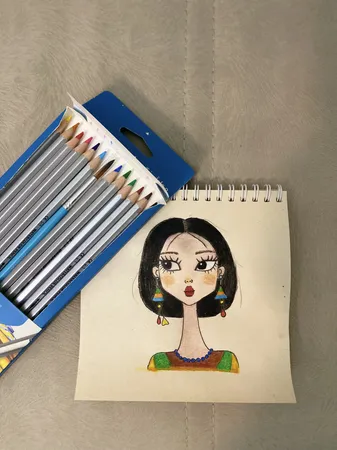 مداد آبرنگی 12 رنگ آریا مدل آرتیست