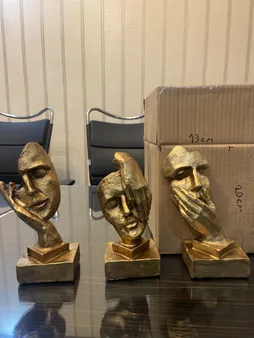 مجسمه رخ متفکر کد MR260 مجموعه 3 عددی