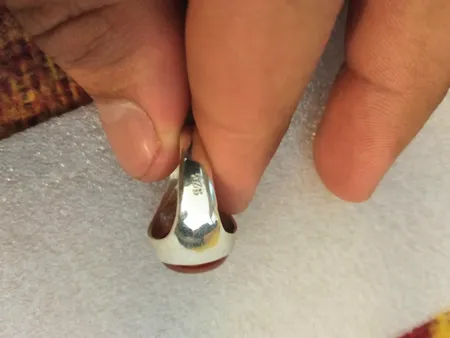 انگشتر نقره جواهرسرا مدل عقیق آبدار یمنی