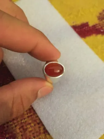 انگشتر نقره جواهرسرا مدل عقیق آبدار یمنی