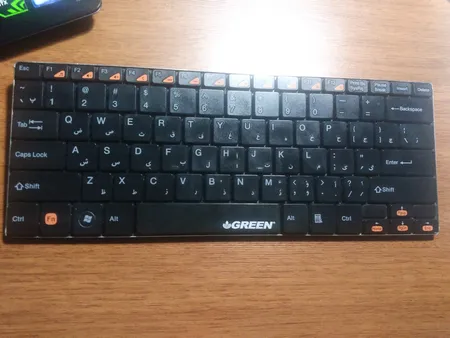 کیبورد بی‌سیم گرین مدل GK-102W با حروف فارسی