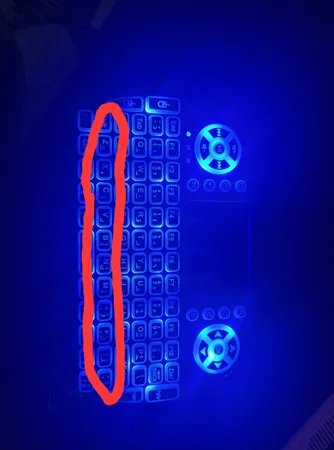 مینی کیبورد بی‌سیم همراه با تاچ‌پد مدل 08RF/2.2 Persian