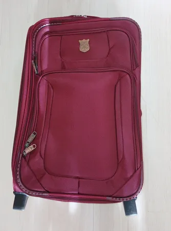 چمدان پولو کلاس مدل زیپ دوبل سایز کوچک ارتفاع 50 سانتی متر