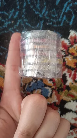 گل خشک چلیپا مدل رزین اپوکسی بسته 7 عددی