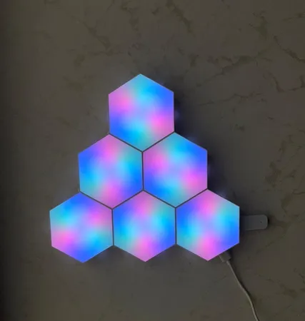 چراغ تزئینی مدل بلوتوثی طرح RGB بسته 6 عددی