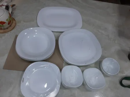 سرویس غذاخوری 25 پارچه دینو مدل چهار گوش کلاسیک ورژن 1