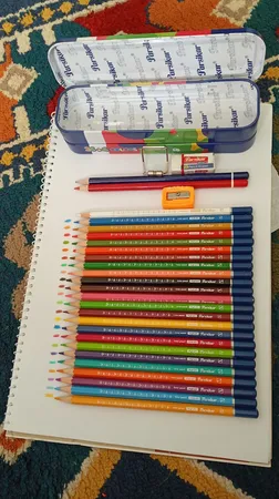 مداد رنگی 24 رنگ پارسیکار مدل 28