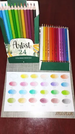 مداد رنگی 24 رنگ آریا مدل آرتیست
