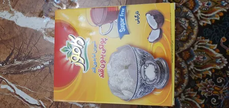 پولکی بدون قند زعفران نارگیل کامور - 150 گرم